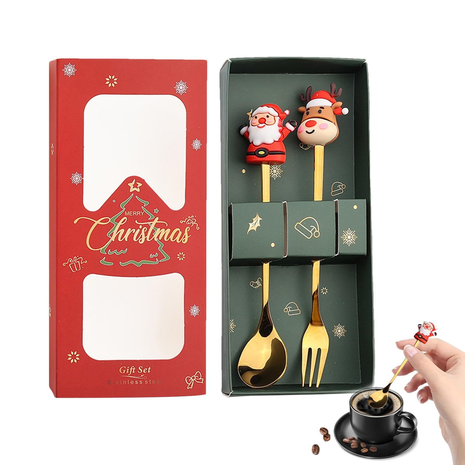 Amazon.co.jp: クリスマスカトラリーセット、サンタテーマの道具
